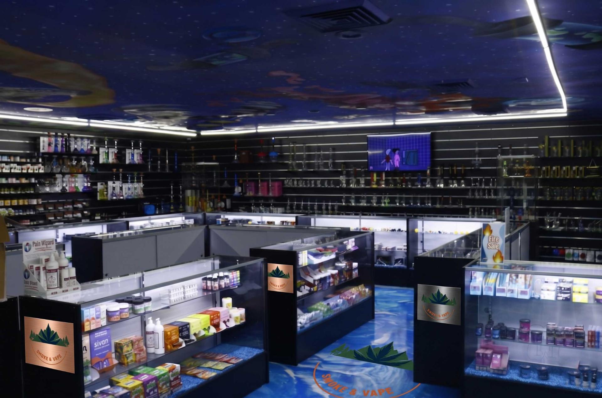 Inside the LaGrange Herban Legend Smoke Co. shop