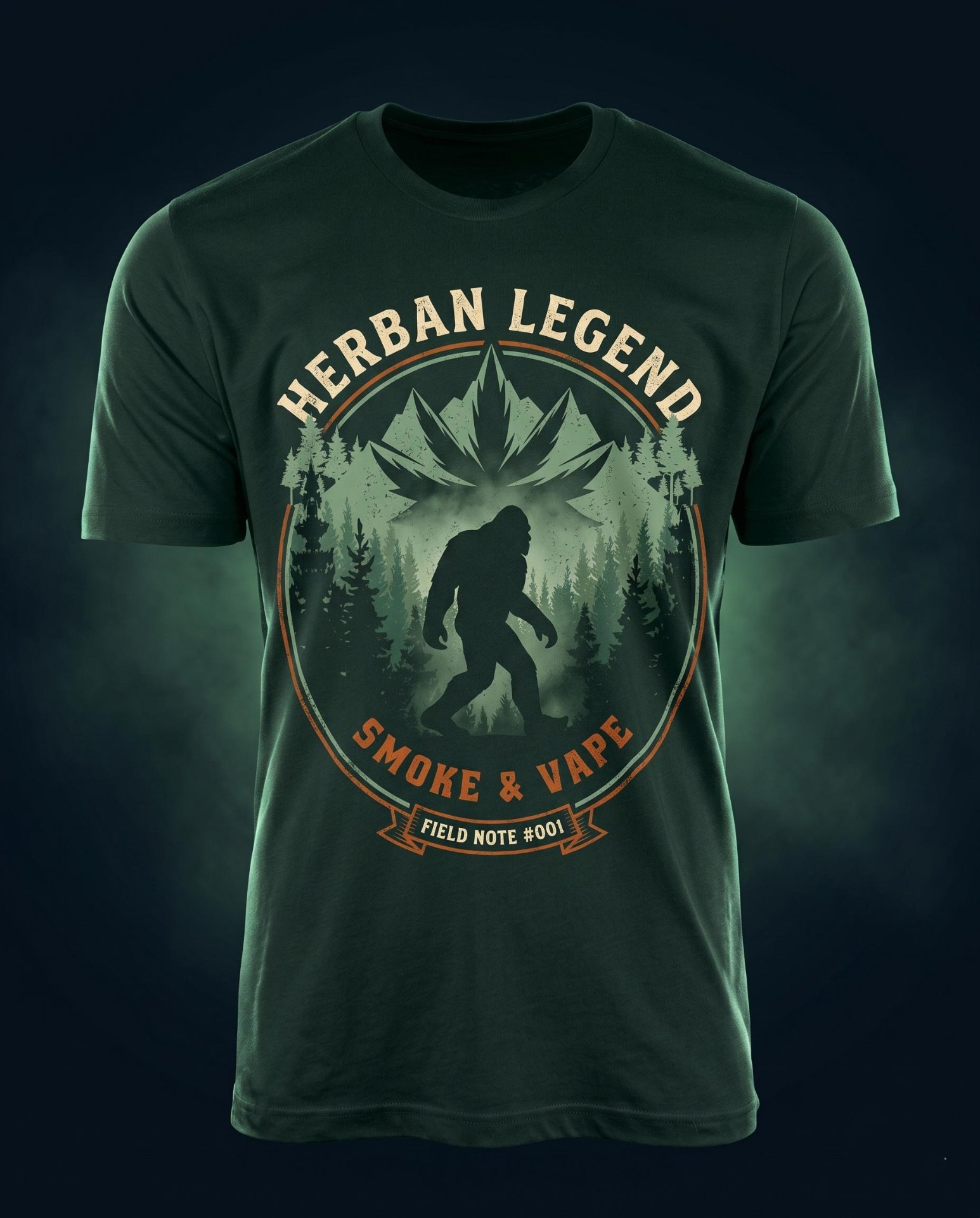 Herban Legend Bigfoot Field Note #001 t-shirt
